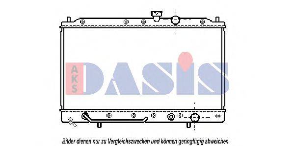AKS DASIS 140130N Радіатор, охолодження двигуна