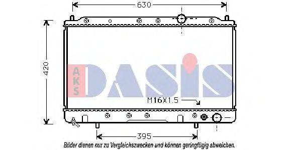 AKS DASIS 140190N Радіатор, охолодження двигуна