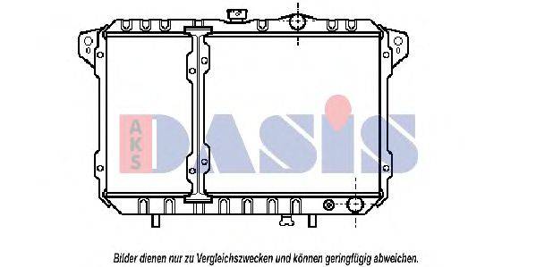 AKS DASIS 140280N Радіатор, охолодження двигуна