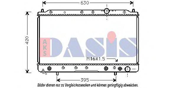 AKS DASIS 140950N Радіатор, охолодження двигуна