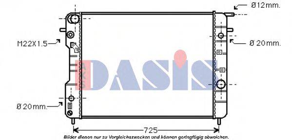 AKS DASIS 150082N Радіатор, охолодження двигуна