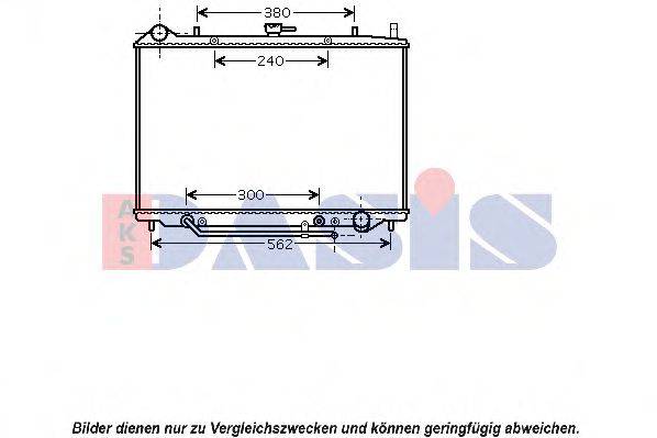 AKS DASIS 150086N Радіатор, охолодження двигуна