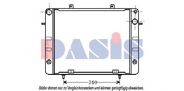 AKS DASIS 150440N Радіатор, охолодження двигуна