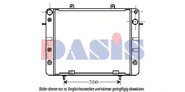 AKS DASIS 150470N Радіатор, охолодження двигуна