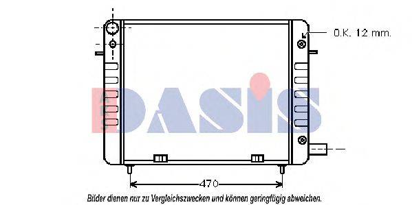 AKS DASIS 150960N Радіатор, охолодження двигуна