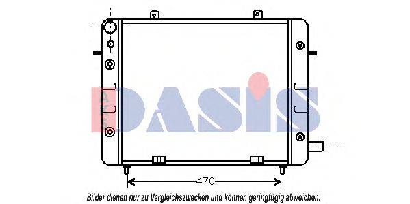 AKS DASIS 151110N Радіатор, охолодження двигуна