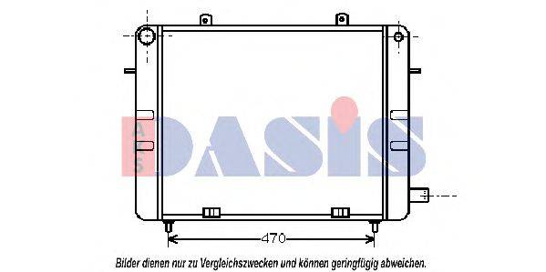 AKS DASIS 151220N Радіатор, охолодження двигуна