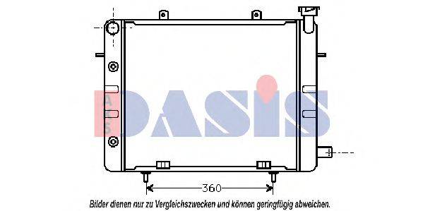 AKS DASIS 151360N Радіатор, охолодження двигуна