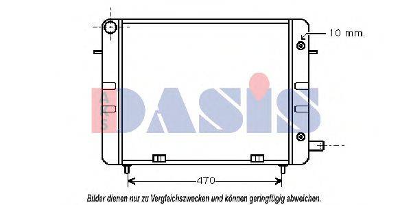 AKS DASIS 151770N Радіатор, охолодження двигуна