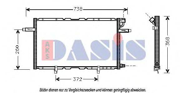 AKS DASIS 152004N Конденсатор, кондиціонер