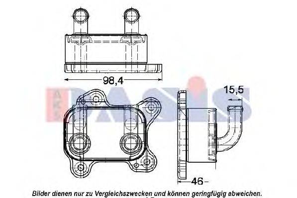 AKS DASIS 156005N масляний радіатор, моторне масло