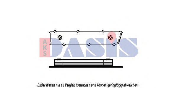 AKS DASIS 156080N масляний радіатор, моторне масло