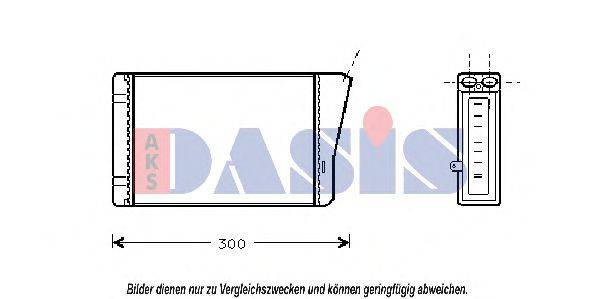 AKS DASIS 159030N Теплообмінник, опалення салону