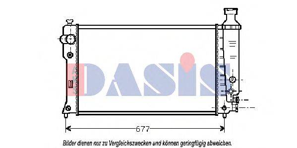 AKS DASIS 161270N Радіатор, охолодження двигуна