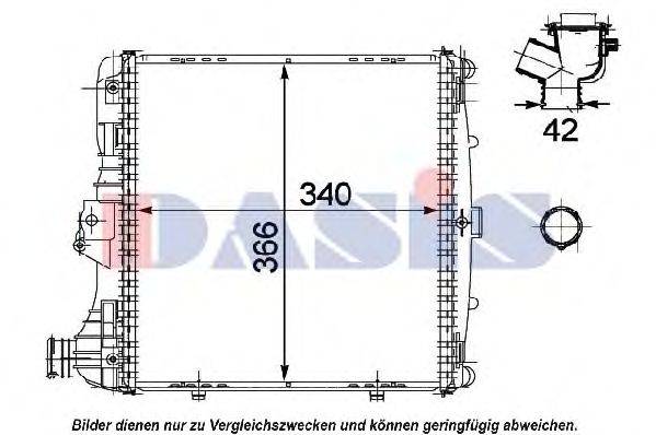 AKS DASIS 170006N Радіатор, охолодження двигуна