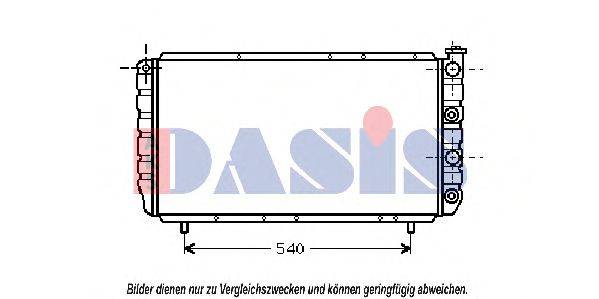 AKS DASIS 180900N Радіатор, охолодження двигуна