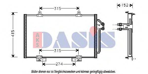 AKS DASIS 182310N Конденсатор, кондиціонер