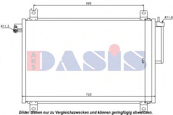 AKS DASIS 192004N Конденсатор, кондиціонер