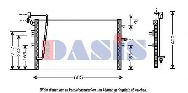 AKS DASIS 192060N Конденсатор, кондиціонер