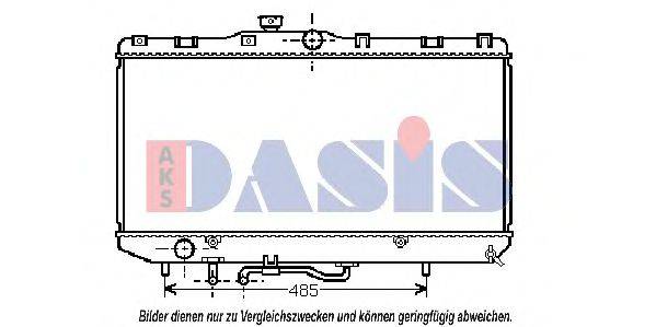 AKS DASIS 210036N Радіатор, охолодження двигуна