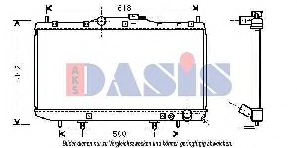 AKS DASIS 210073N Радіатор, охолодження двигуна