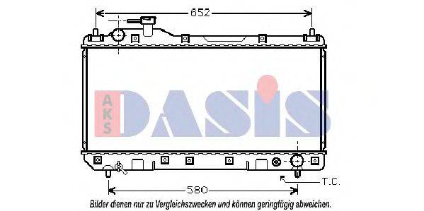 AKS DASIS 210095N Радіатор, охолодження двигуна