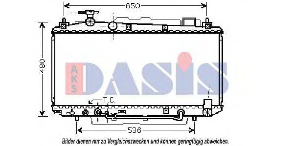 AKS DASIS 210098N Радіатор, охолодження двигуна