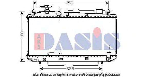 AKS DASIS 210102N Радіатор, охолодження двигуна