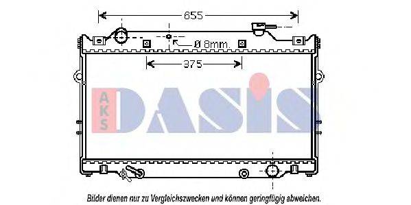 AKS DASIS 210129N Радіатор, охолодження двигуна