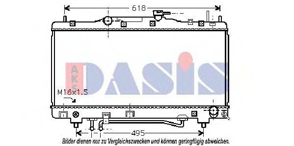 AKS DASIS 210142N Радіатор, охолодження двигуна