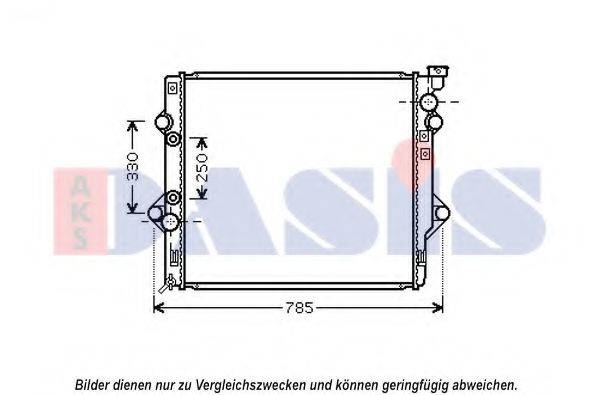 AKS DASIS 210244N Радіатор, охолодження двигуна