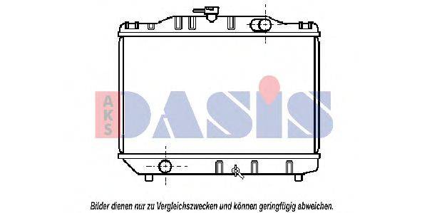 AKS DASIS 210350N Радіатор, охолодження двигуна