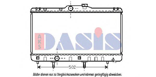 AKS DASIS 210460N Радіатор, охолодження двигуна