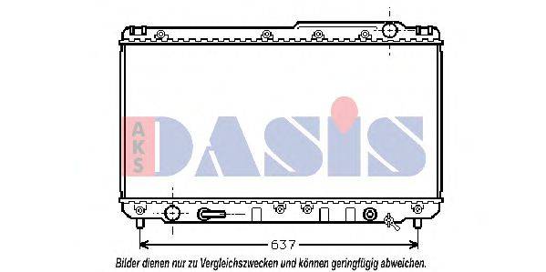 AKS DASIS 211910N Радіатор, охолодження двигуна