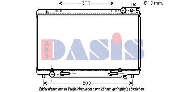 AKS DASIS 213200N Радіатор, охолодження двигуна