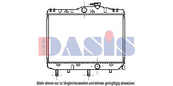 AKS DASIS 213210N Радіатор, охолодження двигуна