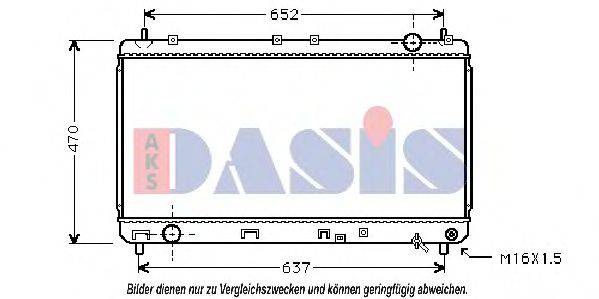 AKS DASIS 213770N Радіатор, охолодження двигуна