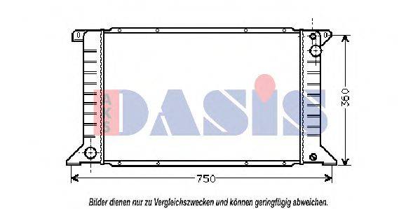 AKS DASIS 250330N Радіатор, охолодження двигуна