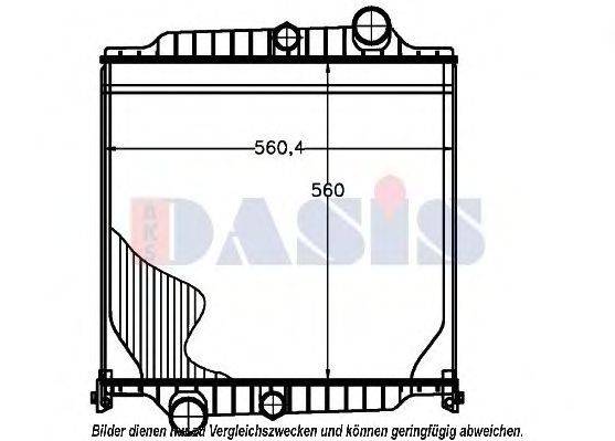 AKS DASIS 280016N Радіатор, охолодження двигуна