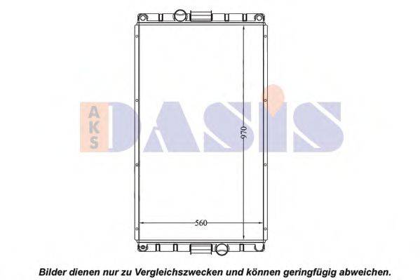 AKS DASIS 280020N Радіатор, охолодження двигуна