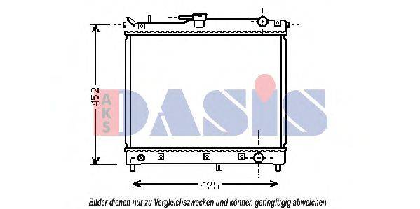 AKS DASIS 320005N Радіатор, охолодження двигуна