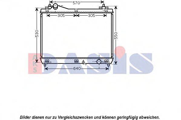 AKS DASIS 320035N Радіатор, охолодження двигуна