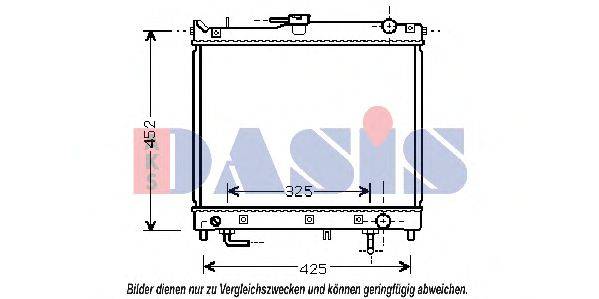 AKS DASIS 320047N Радіатор, охолодження двигуна