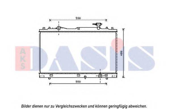 AKS DASIS 320055N Радіатор, охолодження двигуна