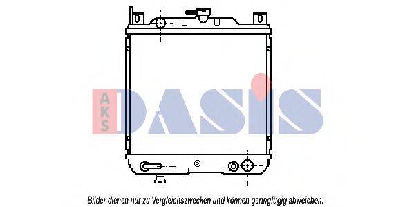 AKS DASIS 320130N Радіатор, охолодження двигуна