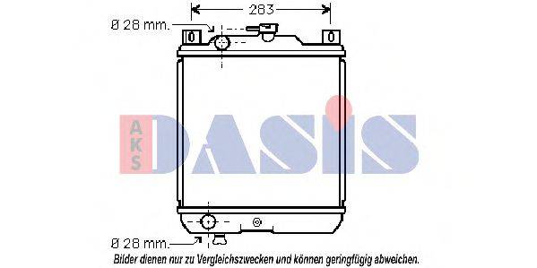 AKS DASIS 320220N Радіатор, охолодження двигуна