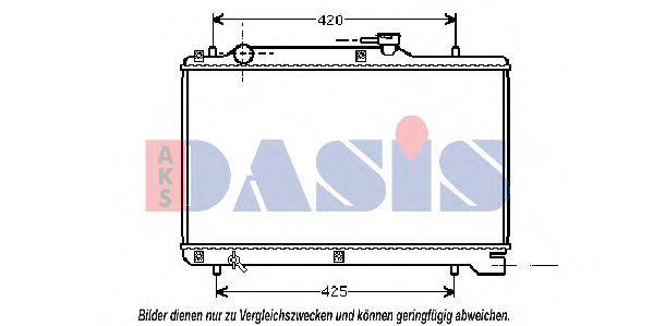 AKS DASIS 320430N Радіатор, охолодження двигуна