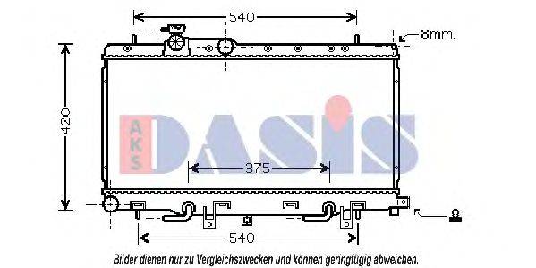 AKS DASIS 350022N Радіатор, охолодження двигуна