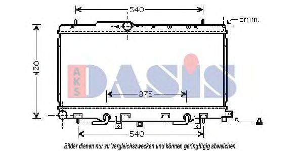 AKS DASIS 350026N Радіатор, охолодження двигуна