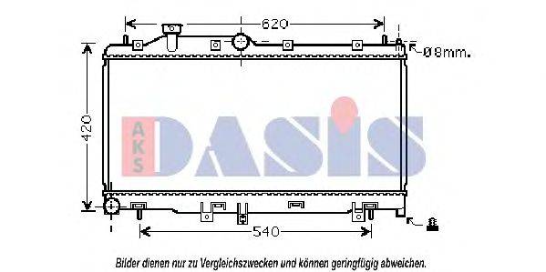 AKS DASIS 350038N Радіатор, охолодження двигуна